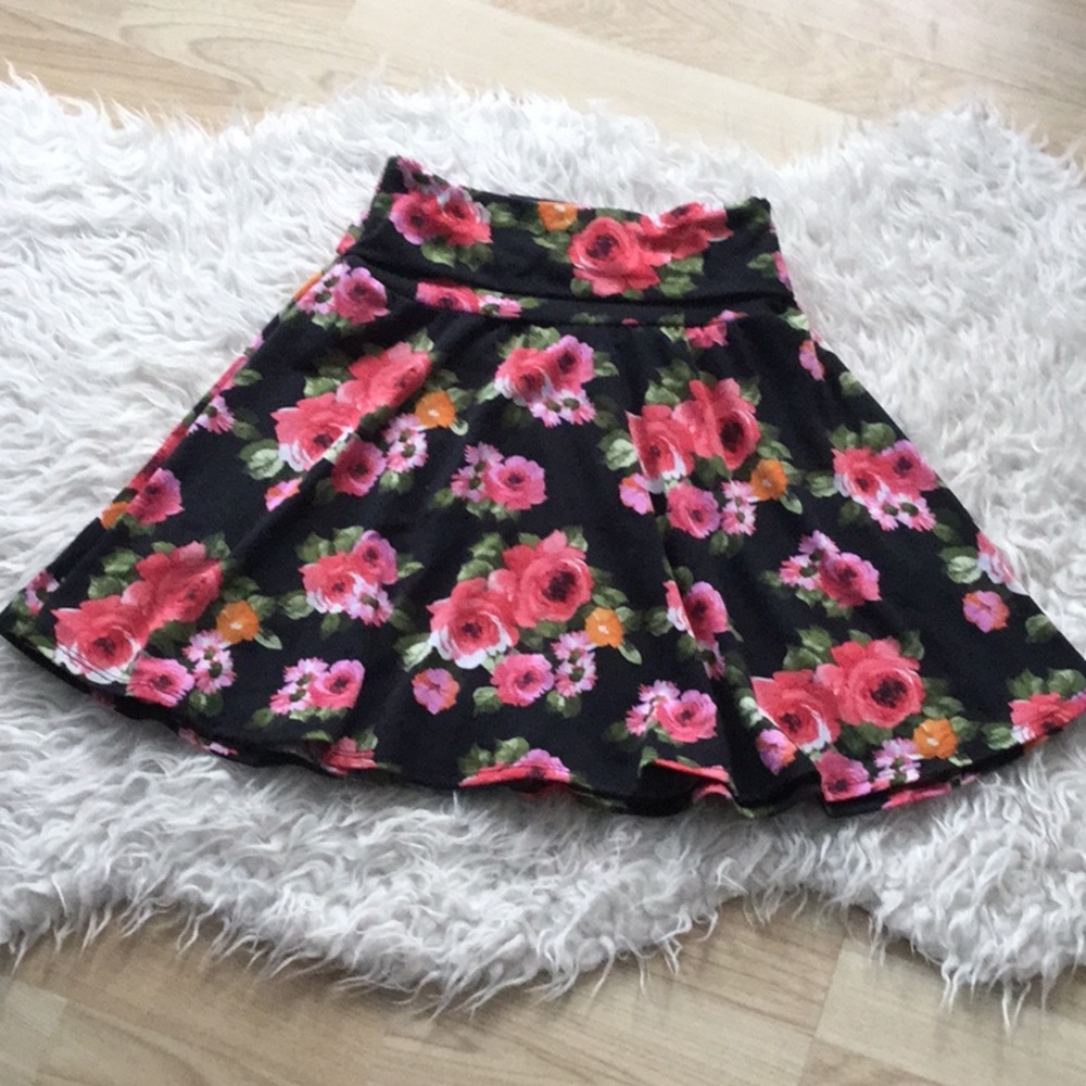 Floral Skater Skirt
